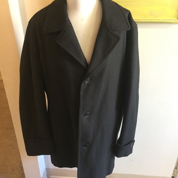 Calvin Klein Other - Calvin Klein large overcoat black wool blend